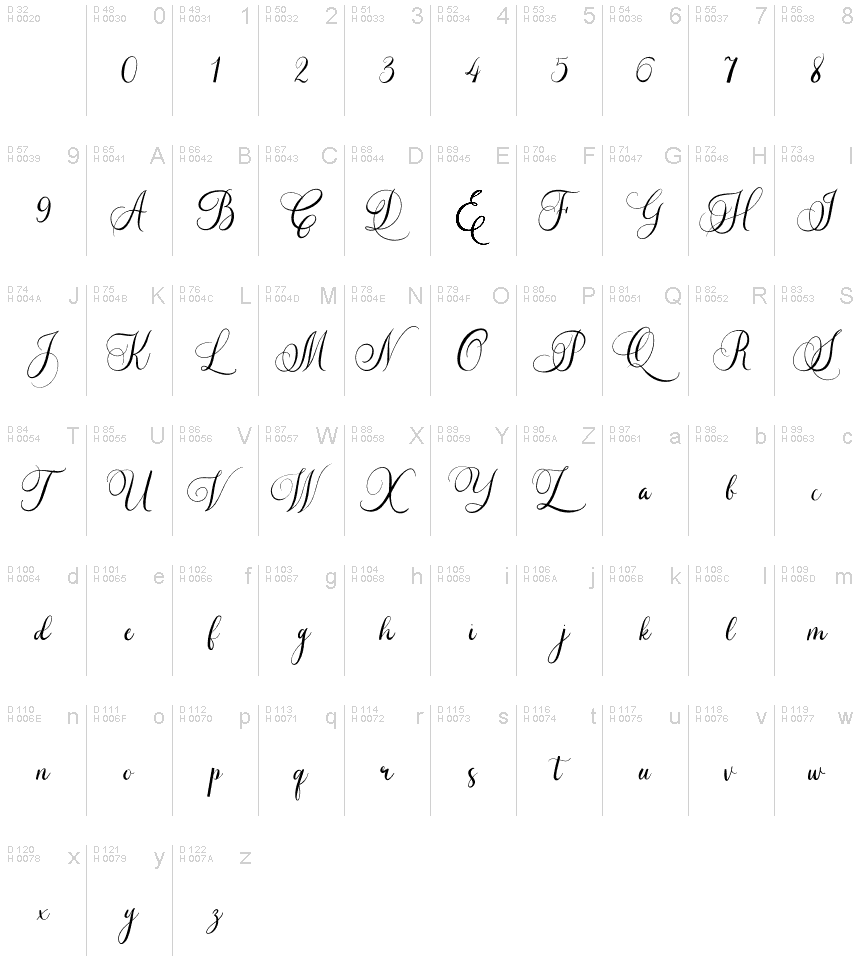 Caliner Script Czcionka